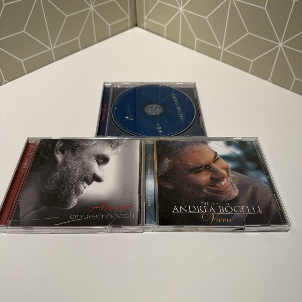 Andrea Bocelli CD Lot - Includes His Christmas Cd (not Shown)